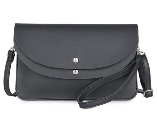 Double Fronted Clutch Bag in Black