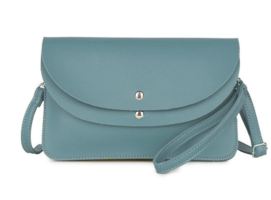 Double Fronted Clutch Bag in Teal