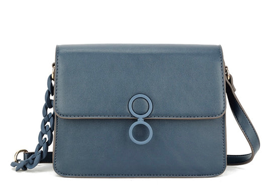 Classic Shoulder Bag in French Navy Blue