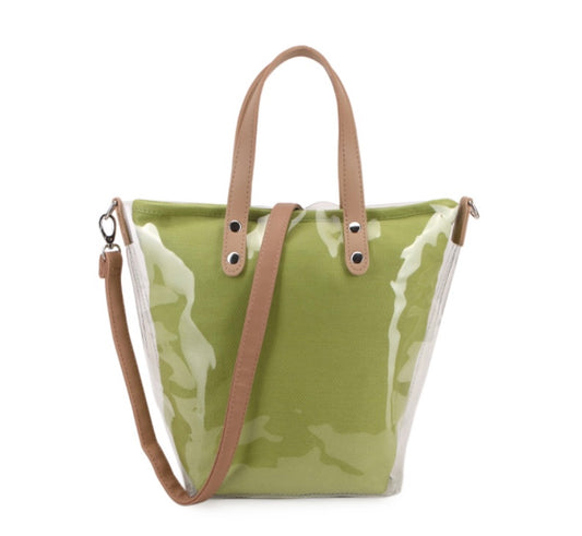 Tote Bag in Lime Green Medium