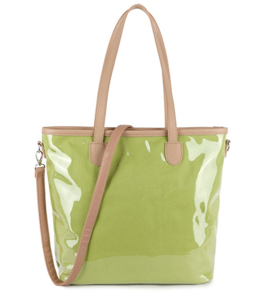 Tote Bag in Lime Green Large