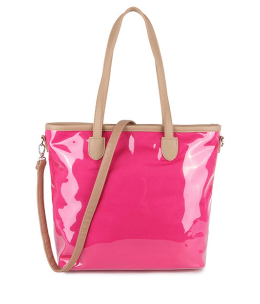 Tote Bag in Hot Pink Large