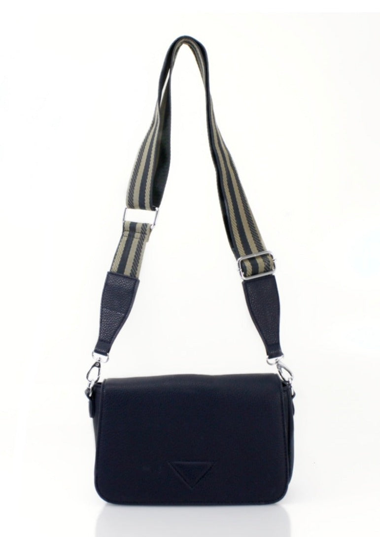 Foldover Front Cross Body in Navy