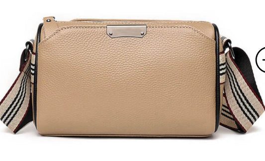 Leather Classic Crossbody in Camel