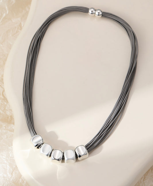 Silver and Grey Necklace