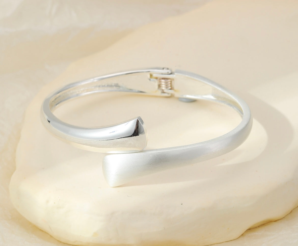 Medium Width Silver Bracelet