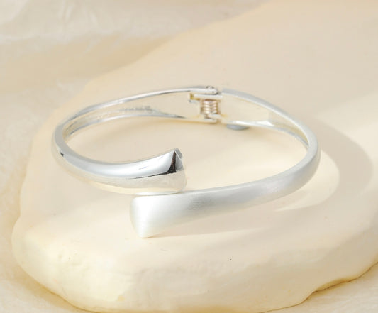 Medium Width Silver Bracelet