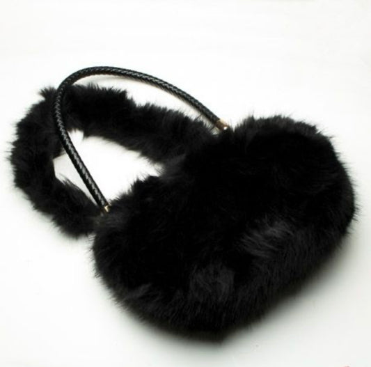 Faux Fur Bag in Black