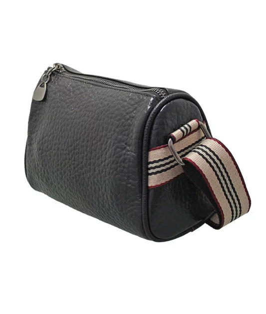 Leather Camera Bag in Black