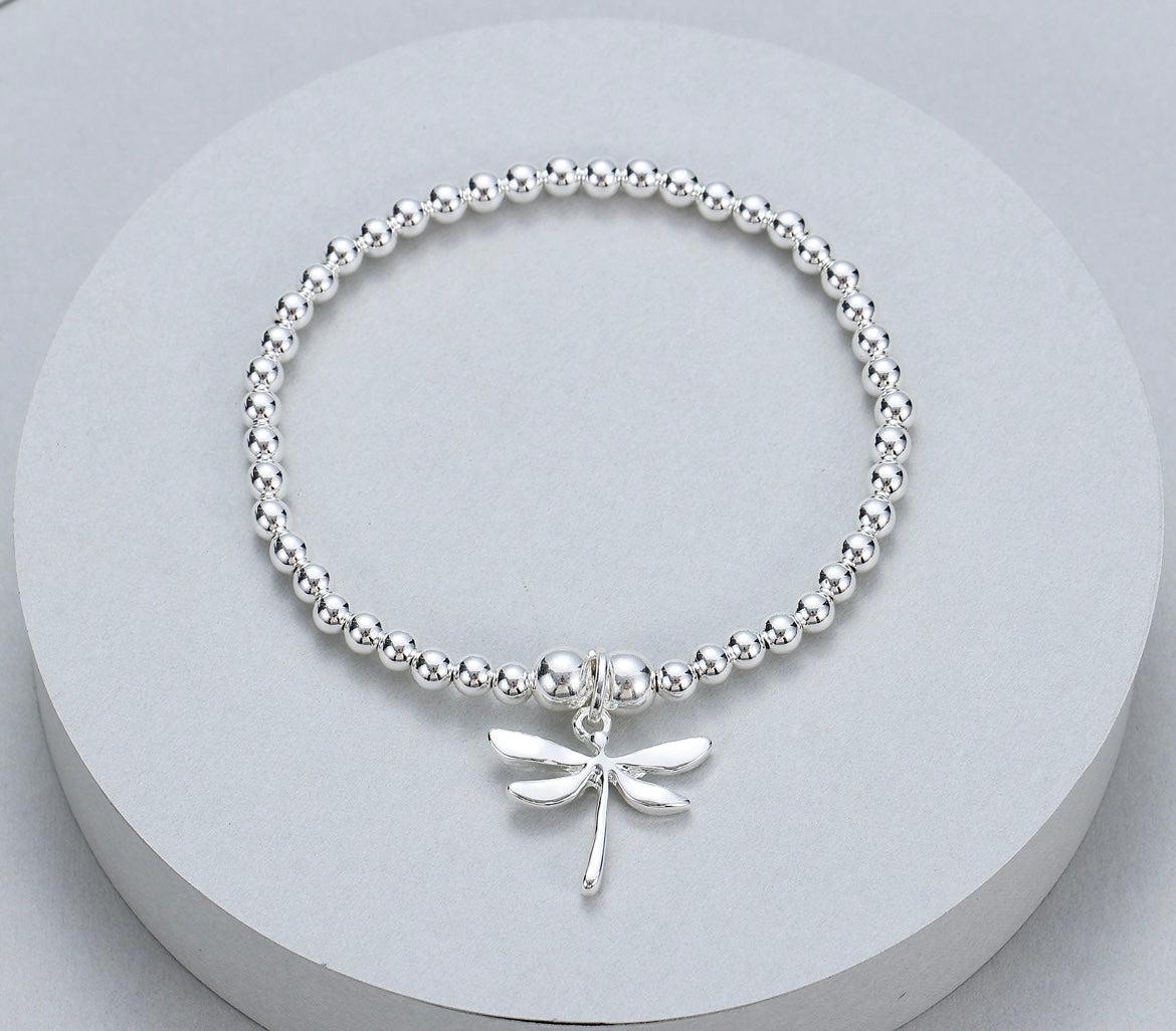 Silver Dragonfly Bracelet