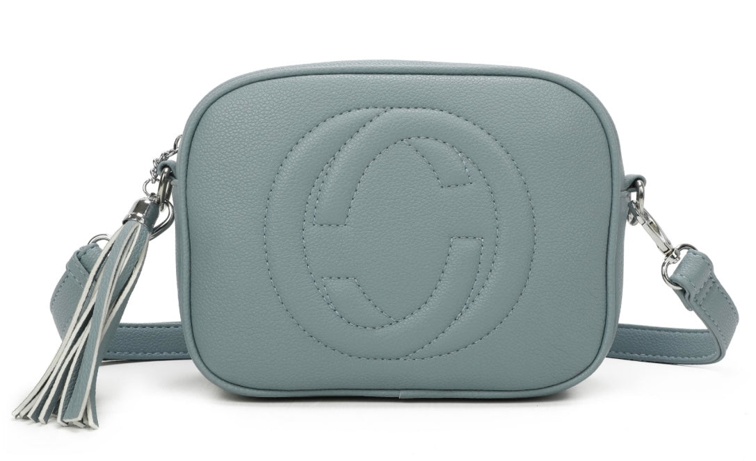 Inspired Classic Cross Body in Powder Blue